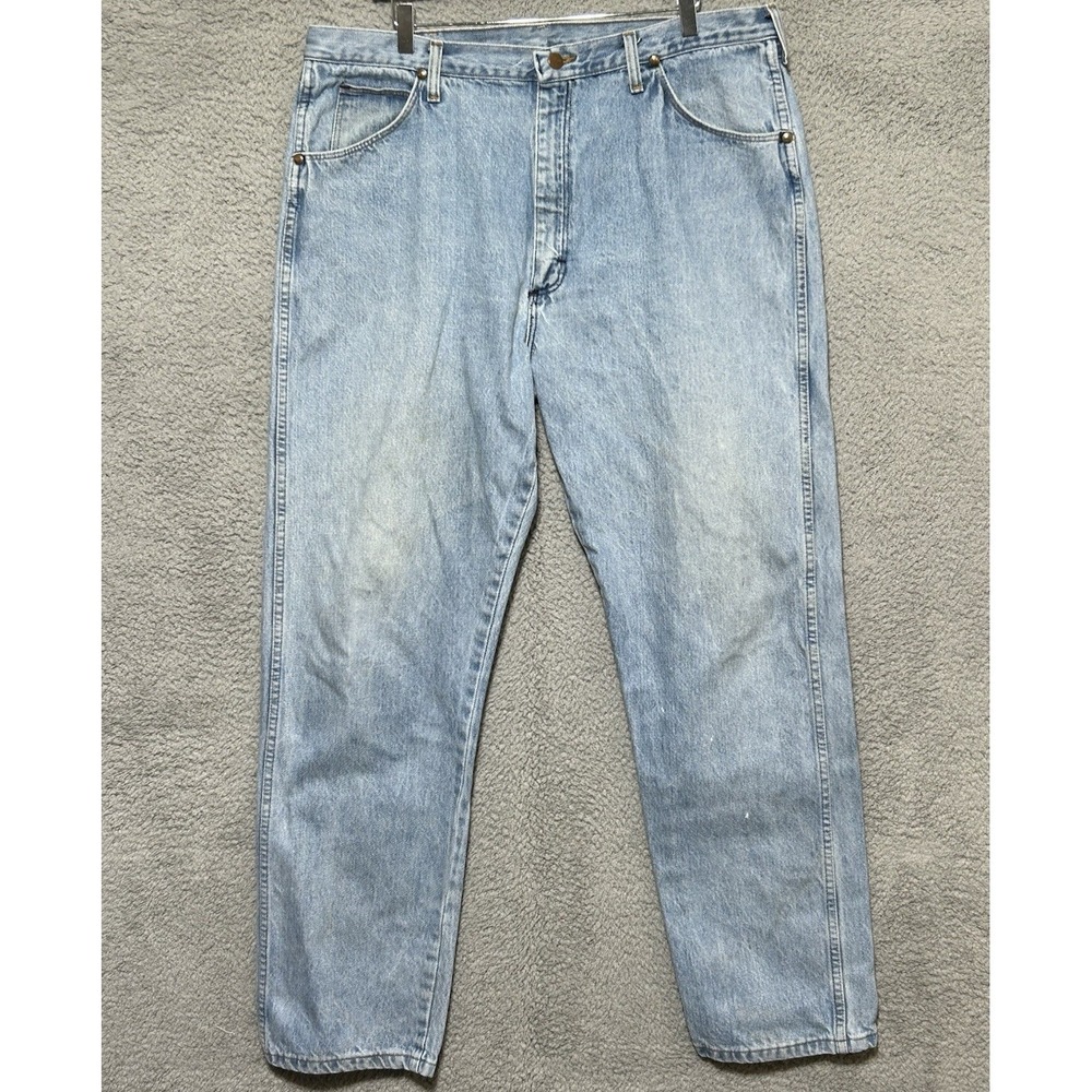 Vintage Wrangler 22mwzbs Jeans Mens 40x34 Straight Leg Made USA Denim 90s